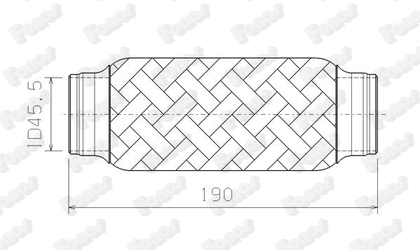 Corrugated Pipe, exhaust system (10406)