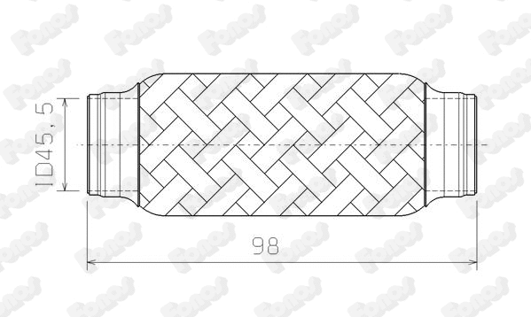 Corrugated Pipe, exhaust system (05251)