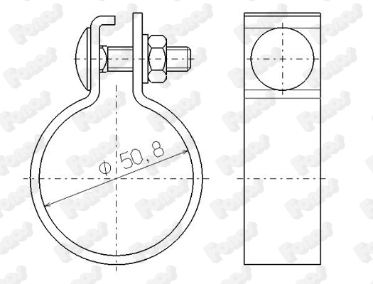 Clamping Piece, exhaust system (81920)