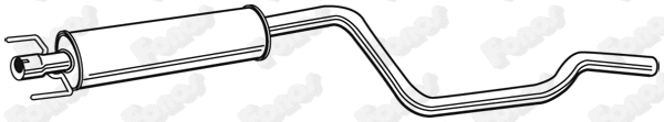 Centre Muffler (23163)