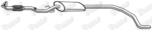 Centre Muffler (23383)