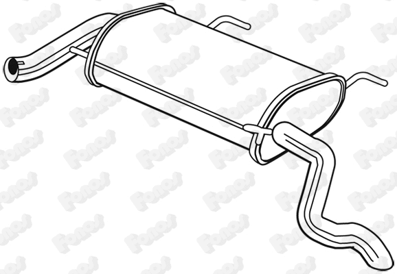 Rear Muffler (25098)