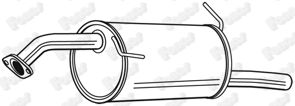 Rear Muffler (23857)