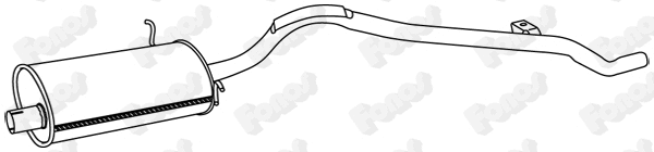 Centre Muffler (614102)