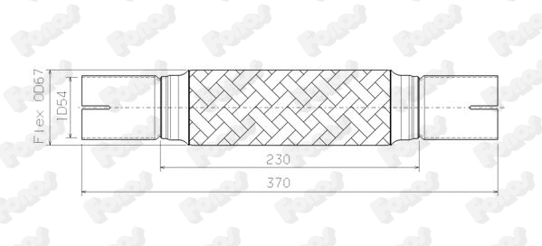 Corrugated Pipe, exhaust system (14052)