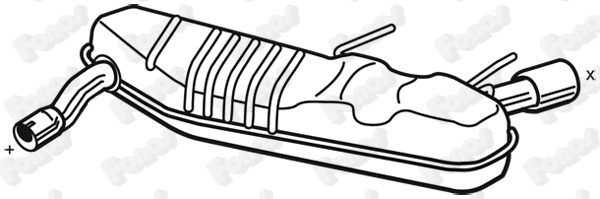 Rear Muffler (25140)