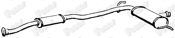 Centre Muffler (611536)