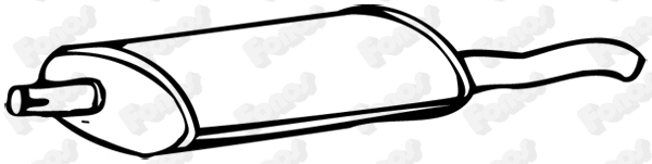 Rear Muffler (07845)