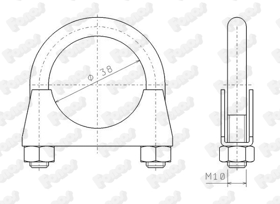 Clamping Piece, exhaust system (82319)