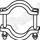 Clamping Piece, exhaust system (86191)