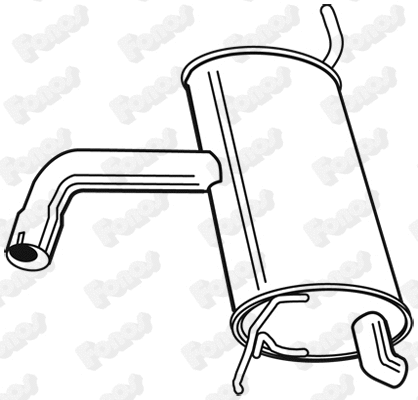 Rear Muffler (616492)