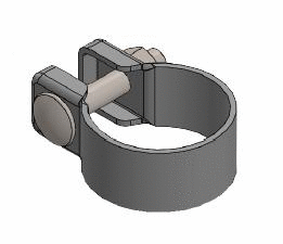 Clamping Piece, exhaust system