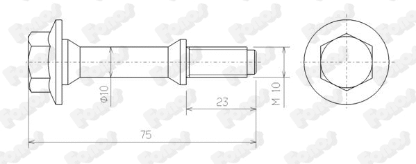 Bolt, exhaust system (83170)