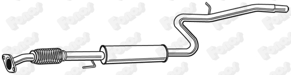 Centre Muffler (23323)