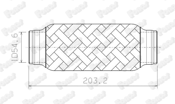 Corrugated Pipe, exhaust system (08937)
