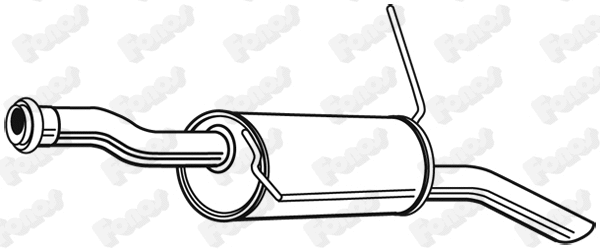 Rear Muffler (23689)