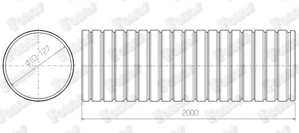 Corrugated Pipe, exhaust system (09924)