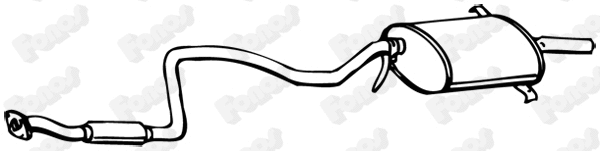 Rear Muffler (614714)