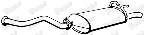 Rear Muffler (17243)