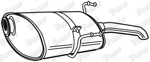 Rear Muffler (615608)