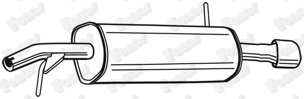 Rear Muffler (23223)