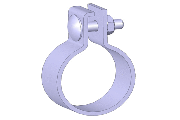 Clamping Piece, exhaust system