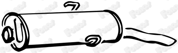 Rear Muffler (15491)