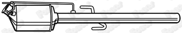 Soot/Particulate Filter, exhaust system (73090)