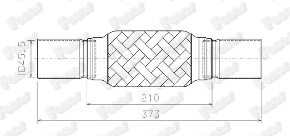 Corrugated Pipe, exhaust system (13488)