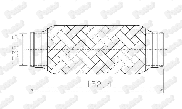 Corrugated Pipe, exhaust system (08926)
