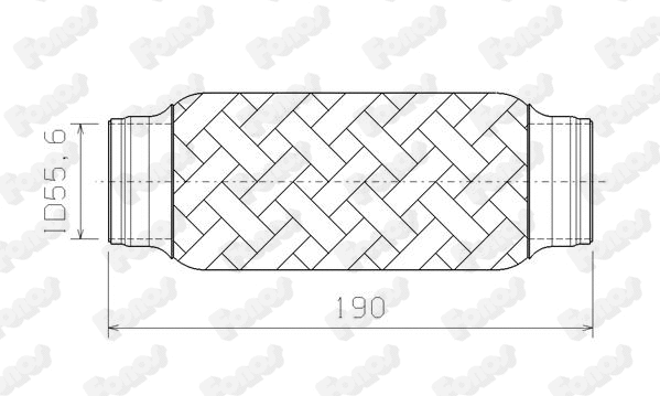 Corrugated Pipe, exhaust system (10391)