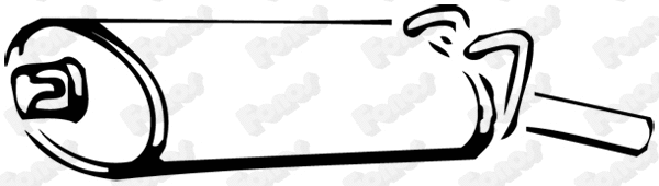 Rear Muffler (611174)