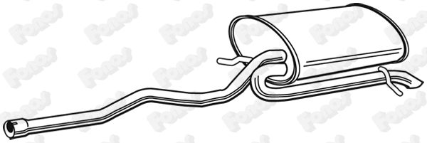 Rear Muffler (23205)