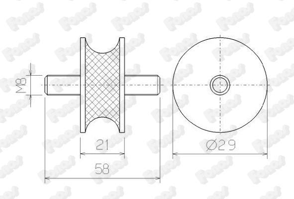 Rubber Strip, exhaust system (81354)