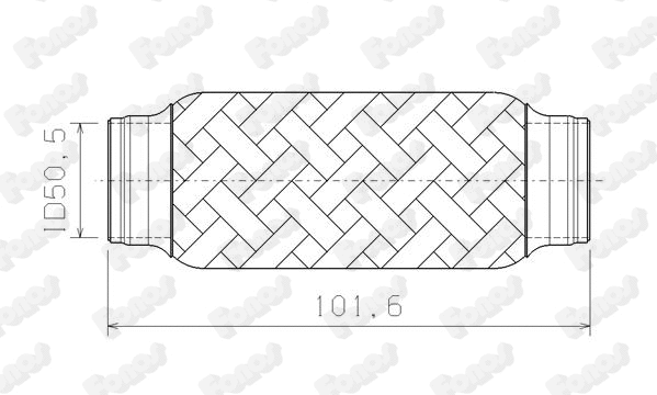 Corrugated Pipe, exhaust system (07192)