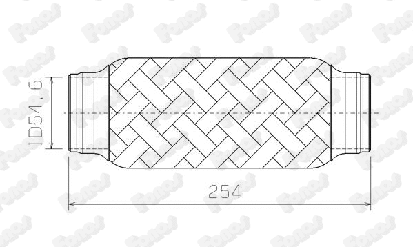 Corrugated Pipe, exhaust system (08938)