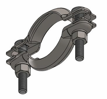 Clamping Piece, exhaust system