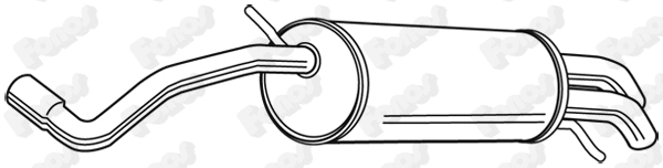 Rear Muffler (23331)