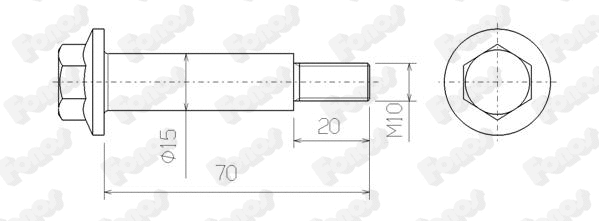 Bolt, exhaust system (83193)