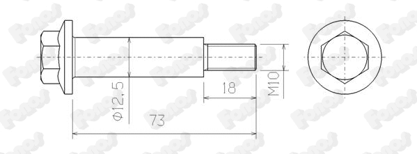 Bolt, exhaust system (83149)