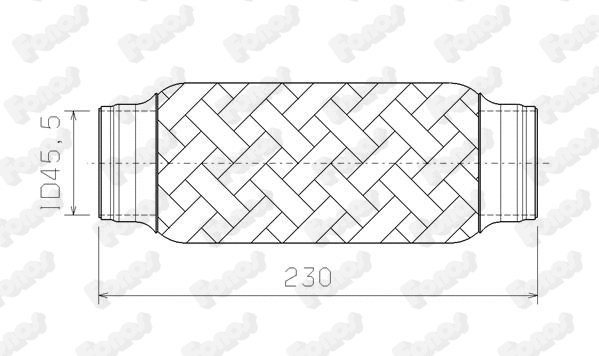 Corrugated Pipe, exhaust system (10403)