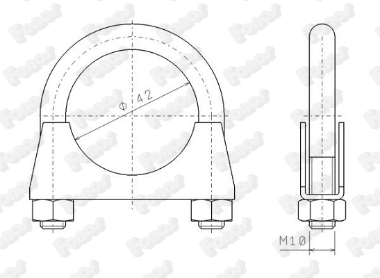 Clamping Piece, exhaust system (82320)