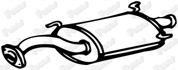 Rear Muffler (13323)