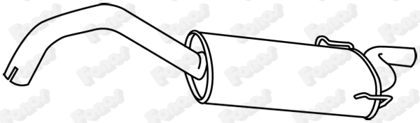 Rear Muffler (18992)