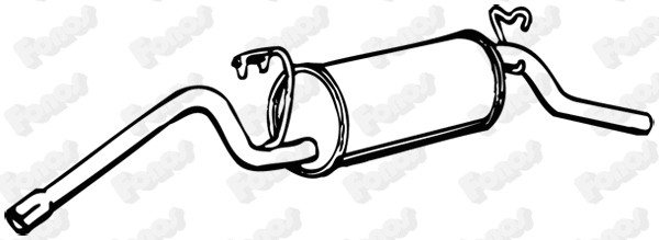 Rear Muffler (612176)