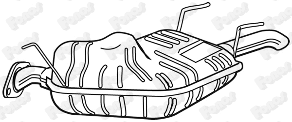 Rear Muffler (23214)