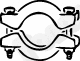 Clamping Piece, exhaust system (86184)