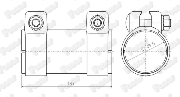 Pipe Connector, exhaust system (86148)