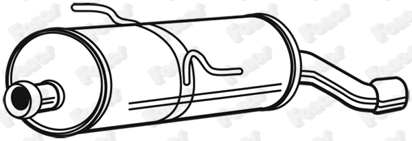 Rear Muffler (23476)