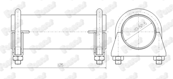 Pipe Connector, exhaust system (86052)